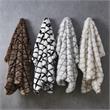 Pemberly Row Throw Brown Acrylic Luxuriously Soft Diamond Geometric Design