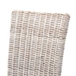 Pemberly Row Transitional Rattan and Natural Brown Wood Dining Chair