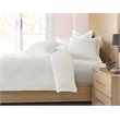Pemberly Row 6-piece Linear Texture Fabric King Duvet Set in White