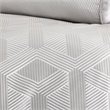 Pemberly Row 10-piece Feather Fill Fabric King Duvet Set in Dove Gray