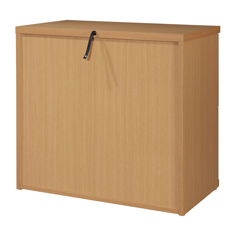 Pemberly Row 2-Drawer Wood Lateral File with Lockdowel in Natural Finish