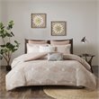 Pemberly Row Cotton Full/Queen Duvet Cover Set in Blush Pink Finish
