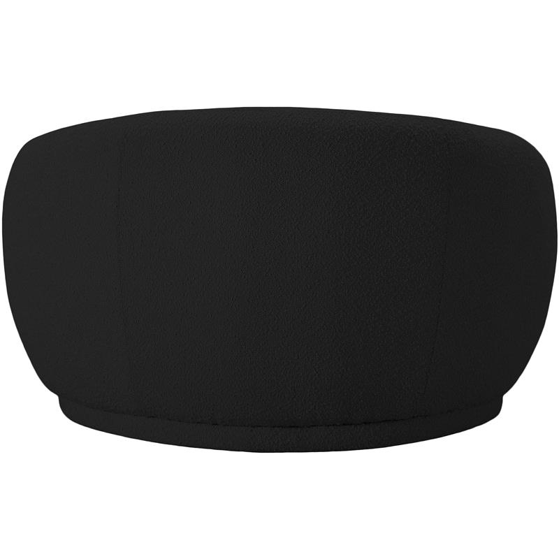 Pemberly Row Modern / Contemporary Black Boucle Fabric Chair