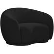 Pemberly Row Modern / Contemporary Black Boucle Fabric Chair