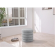 Pemberly Row Modern / Contemporary Gray Boucle Fabric Ottoman/Stool