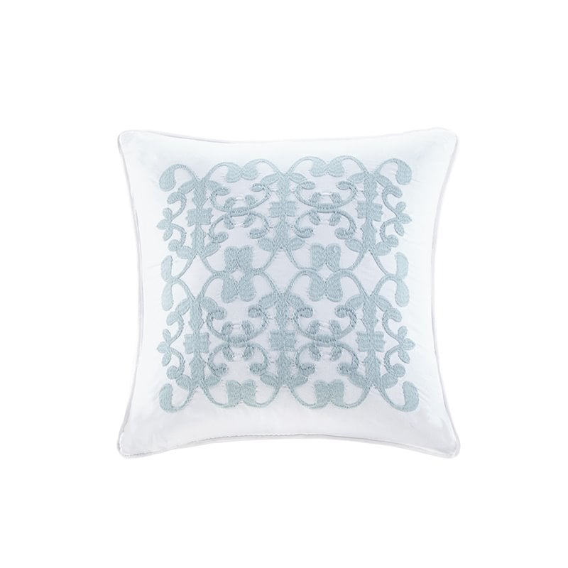 Pemberly Row Polyester Microfiber 2-in-1 Full/Queen Duvet in White