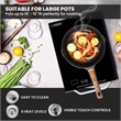 Pemberly Row 11inch Portable Single-Burner Induction Cooktop - w/ Handle - Black