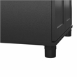Pemberly Row Modern Framed Storage Cabinet with Drawer in Black