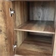 Pemberly Row Transitional Particle Board and Wood Desk in Oak