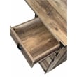Pemberly Row Transitional Particle Board and Wood Desk in Oak