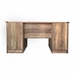 Pemberly Row Transitional Particle Board and Wood Desk in Oak