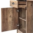 Pemberly Row Transitional Particle Board and Wood Desk in Oak