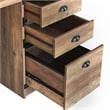 Pemberly Row Transitional Particle Board and Wood Desk in Oak