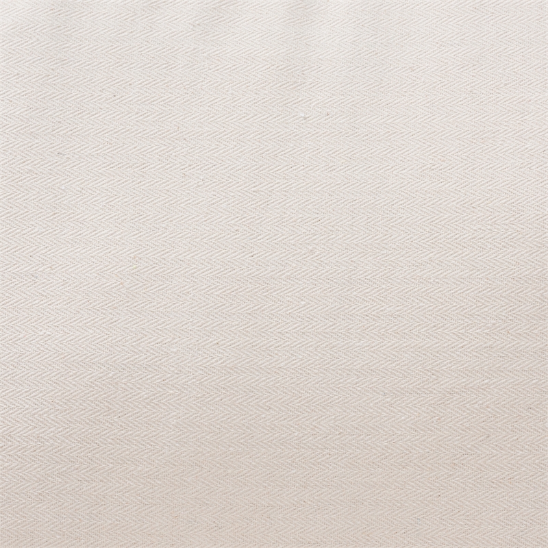 Pemberly Row Modern White Fabric and Natural Brown Rattan Armchair