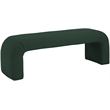 Pemberly Row Modern / Contemporary Green Boucle Fabric Bench