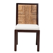 Pemberly Row Modern Dark Brown Mahogany Wood and Dining Side Chair