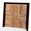 Pemberly Row Modern Dark Brown Mahogany Wood and Dining Side Chair