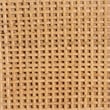 Pemberly Row Brown Rattan and Mahogany Wood 3-Shelf Storage Cabinet