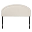 Pemberly Row Modern Cream Boucle Fabric Queen Size Headboard