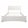 Pemberly Row Basics Queen Bed Set 3/CTN in Rustic White Finish Engineered Wood