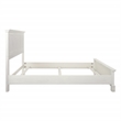 Pemberly Row Basics Queen Bed Set 3/CTN in Rustic White Finish Engineered Wood