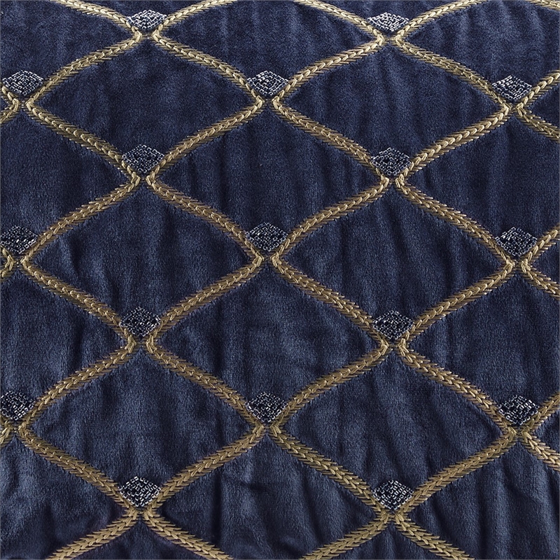 Pemberly Row Modern / Contemporary Decor Pillow in Navy 22x15