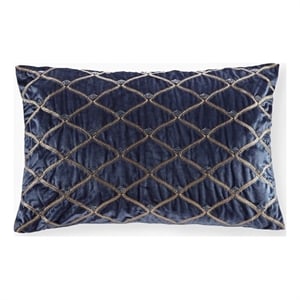 Pemberly Row Modern / Contemporary Decor Pillow in Navy 22x15&quot