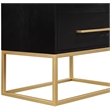 Pemberly Row Contemporary Transitional Black Finish Night Stand