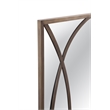 Pemberly Row Contemporary Wall Mirror in Bronze Finished Metal