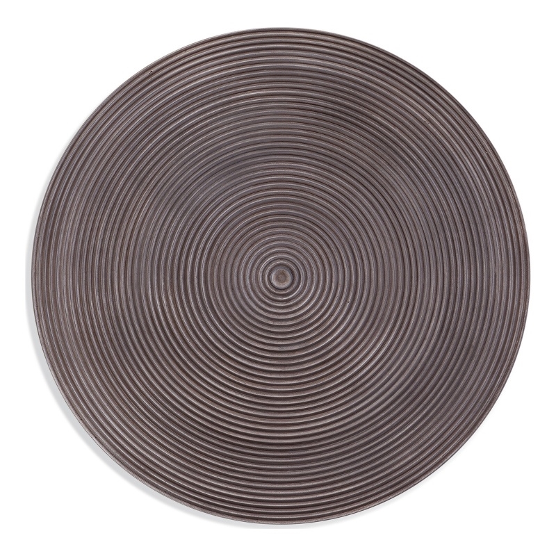 Pemberly Row Contemporary Wall Hanging in Brown Hand Carved Wood