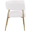 Pemberly Row Cream Durable Linen Textured Fabric Dining Chair