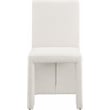 Pemberly Row Cream Linen Textured Fabric Dining Chair (Set of 2)