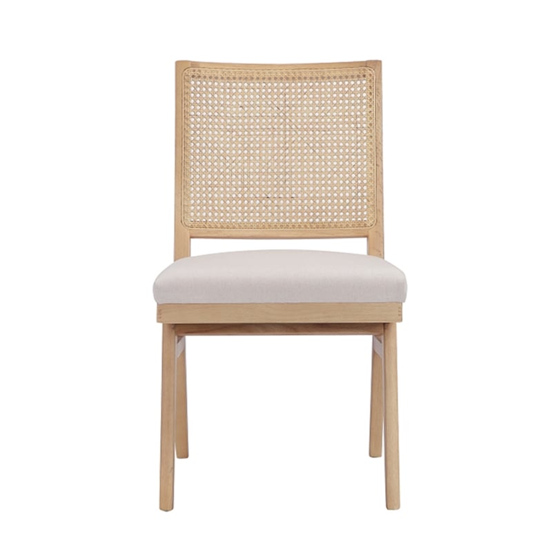 Pemberly Row Side Chair Bone (Set Of 2) Polyester Blend Fabric