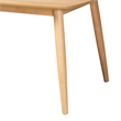 Pemberly Row Mid-Century Modern Natural Oak Finished Wood Dining Table