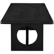 Pemberly Row Contemporary Transitional Black Finish Dining Table