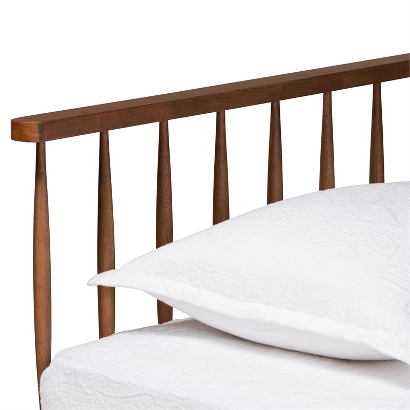 Pemberly Row Modern Ash Walnut Finished Wood Twin Size Daybed