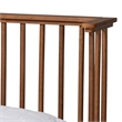 Pemberly Row Modern Ash Walnut Finished Wood King Size Platform Bed