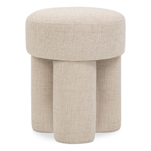 Pemberly Row Modern / Contemporary Beige Fabric Ottoman/Stool