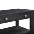 Pemberly Row Black Finish Wood 2-drawer Modern Storage Nightstand