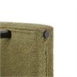 Pemberly Row Contemporary Fabric Counter Stool in Palladian Green