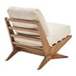 Pemberly Row Contemporary Fabric Accent Chair in Palladian Beige
