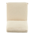 Pemberly Row Contemporary Fabric Accent Chair in Palladian Beige