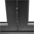 Pemberly Row 5 Panels Alumium Folding Door - Black Folded Out From Left To Right