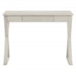 Pemberly Row Writing Desk w/ Drawer in Engineered Wood Weathered White Finish