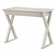 Pemberly Row Writing Desk w/ Drawer in Engineered Wood Weathered White Finish