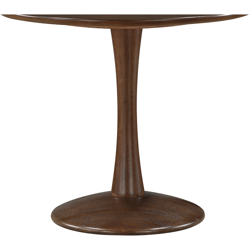 Pemberly Row Contemporary Transitional Brown Finish Dining Table