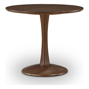 Pemberly Row Contemporary Transitional Brown Finish Dining Table