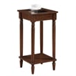 Pemberly Row Modern End Table with Shelf in Espresso Wood Finish