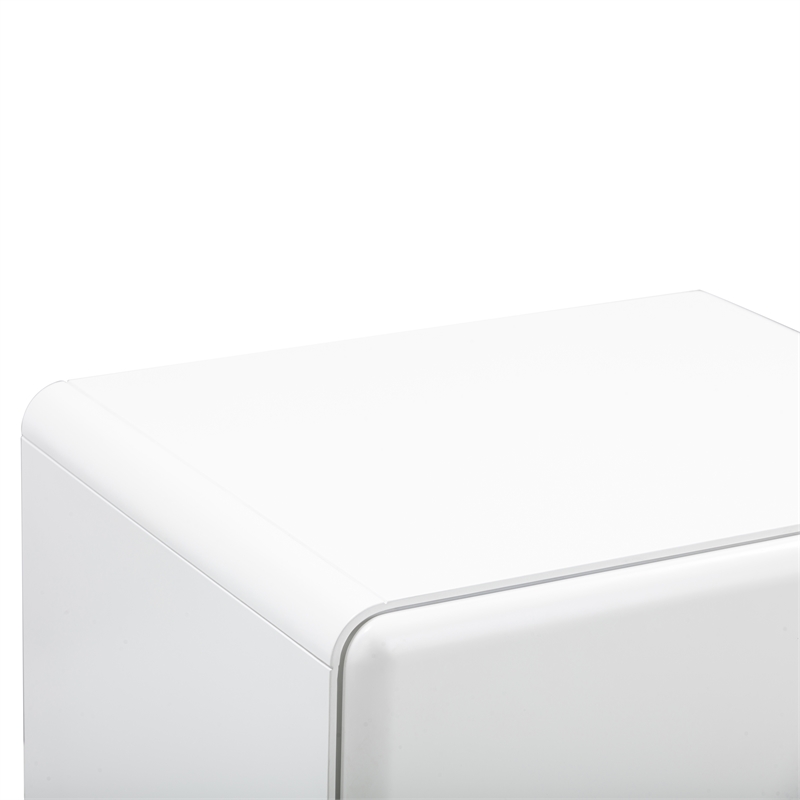 Pemberly Row Contemporary Transitional White Finish Nightstand