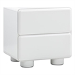 Pemberly Row Contemporary Transitional White Finish Nightstand